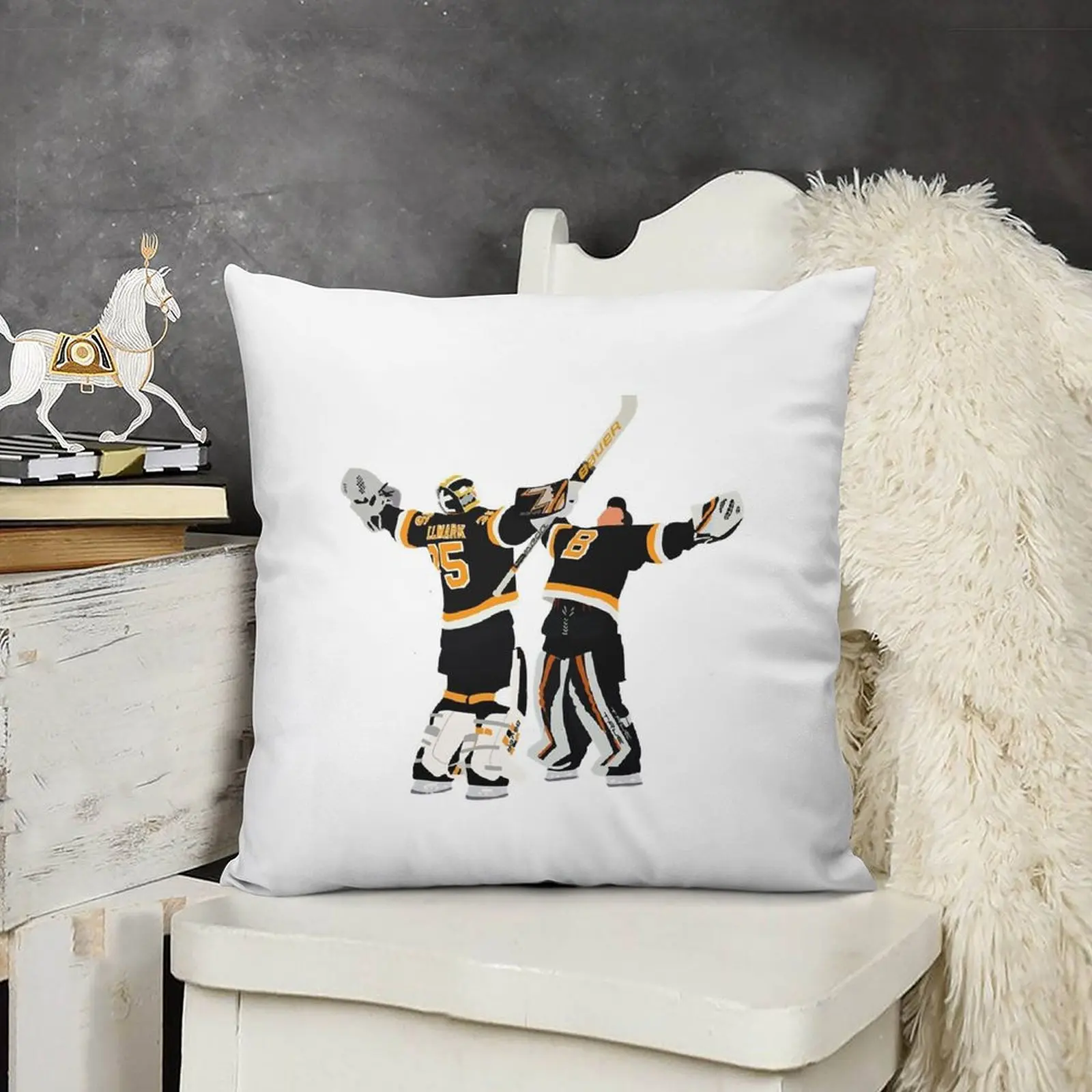 Jeremy Swayman et Linus Ullmark calin Throw Pillow Anime christmas supplies Christmas Covers Rectangular Cushion Cover pillow