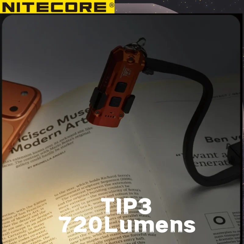 Фонарик-брелок NITECORE TIP3 EDC, 720 люмен