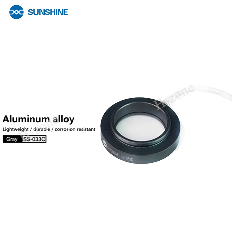 

Светодиодный светильник для микроскопа SUNSHINE, регулируемая круглая лампа с USB, УФ-лампа для защиты от дыма, зеркало для ремонта телефона, микроскопа, лампа для микроскопа