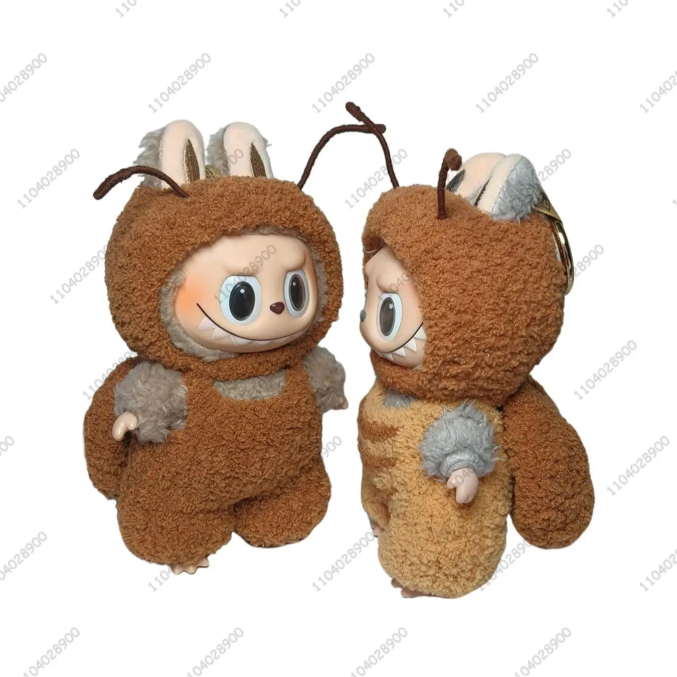 

For Labubu The Monster Cockroach Costume Cute Blackbeetle Clothes Vinyl Doll Action Figure 1:1 Replica Bag Charm Bag Pendant