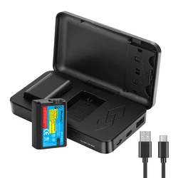 Batería de cámara NP-FW50 NP FW50 de 2000mAh con funda de cargador para Sony Alpha a6500 a6300 a6000 a5000 a3000 NEX-3 a7R