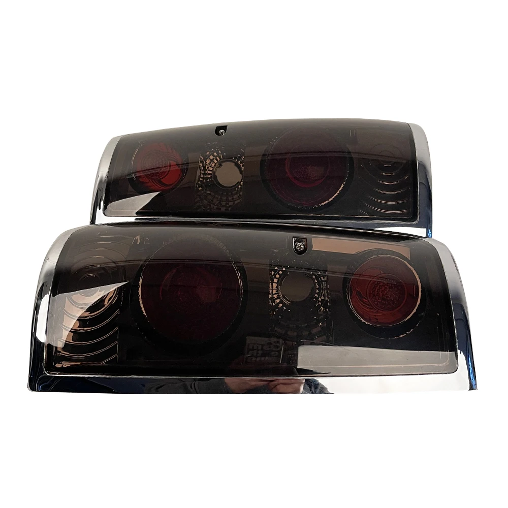 Car Modified Taillights for Toyota Land Cruiser Rear Light Fj80 Lc80 Transparent Black can Hold 3 Bulbs