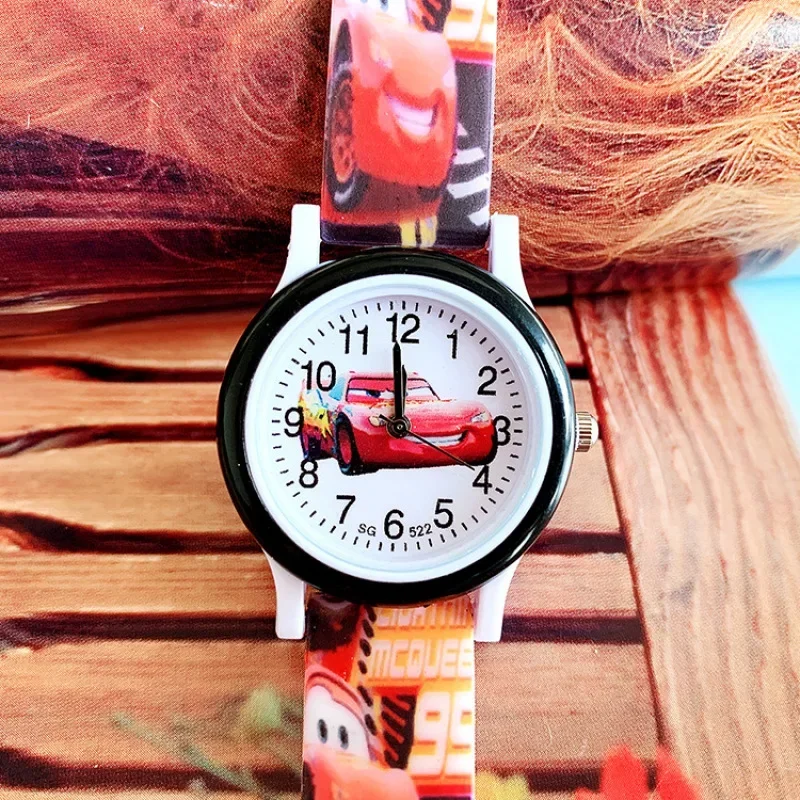 Reloj bonito para niños, reloj de juguete con coche de dibujos animados, reloj de pulsera para niños, relojes de cuarzo a la moda, reloj de silicona para niñas, regalo, reloj Masculino