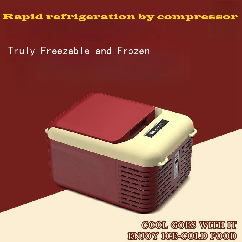 

12v 9L-18L Fancy Design Travel Car Portable Refrigerator Camping Fridge