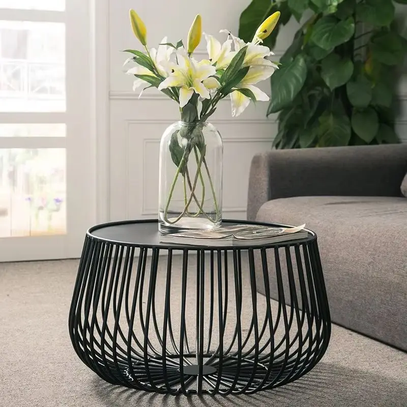 nordic-industrial-iron-pumpkin-tea-table-light-bird-cage-shape-side-coffee-table-luxury-simple-art-decor-for-living-room