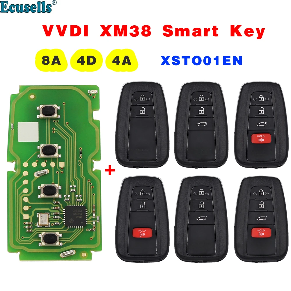 VVDI XM Smart Key 8A Universal Remote Key for KEY TOOL Plus Max VVDI2 VVDI Mini for Toyota Corolla Rav4 Camry Land Cruiser Levin