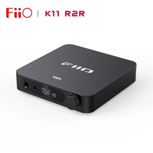 FiiO K11 R2R USB DAC amplificador de auriculares de alta resolución para PC Audio doméstico, 6,35mm equilibrado 4,4mm, RCA, Coaxial, óptico, 384kHz/24Bit