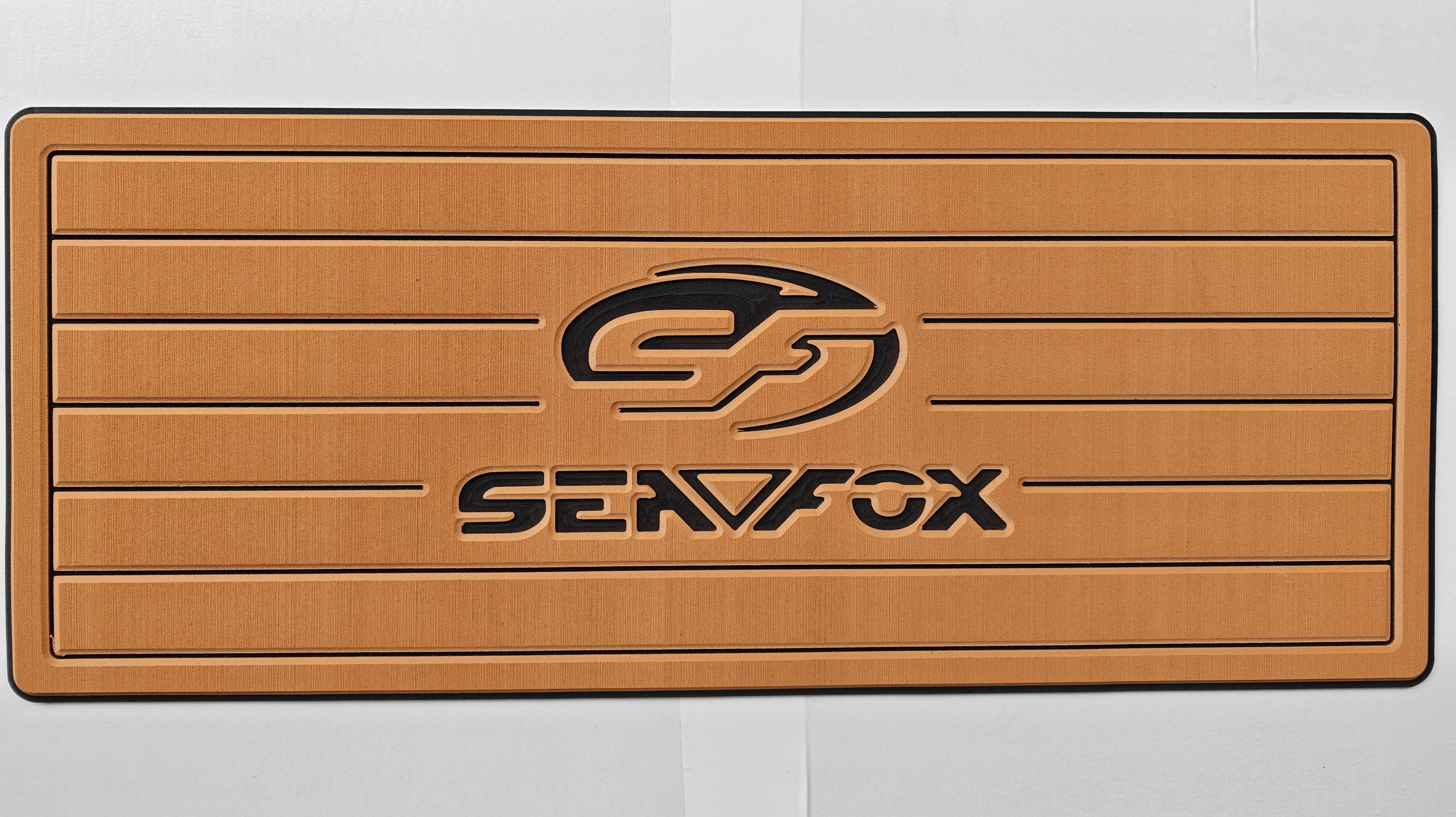 Sea Fox Yacht Helm Pad - Peel & Stick Removable Residue-Free EVA Teak Non-Slip Marine Mat