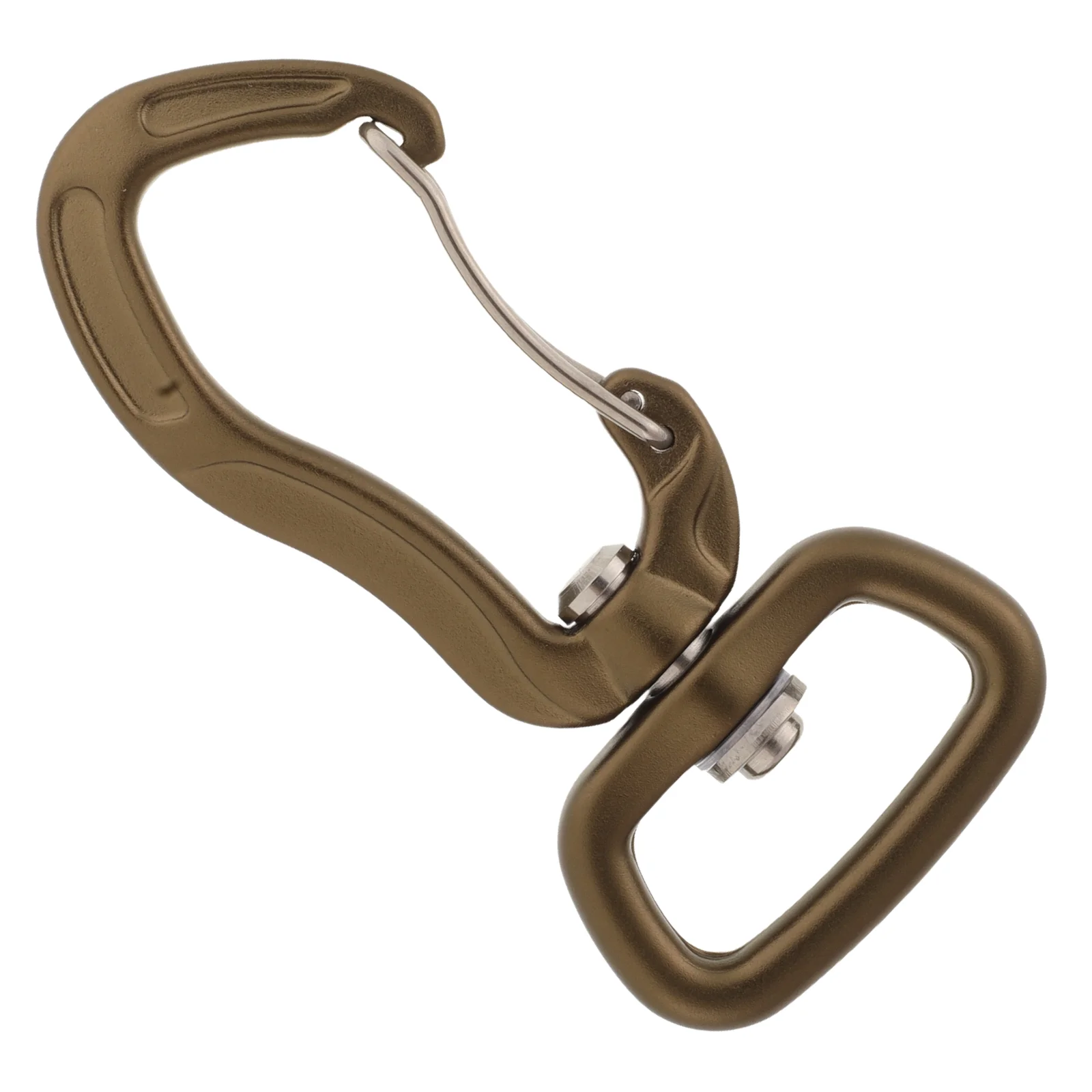 360 º Carabiner Outdoor Hook Leash Clip Safety Buckle Tent Canopy Hooks Dog with Olive Green Rotating Carabiners Travel