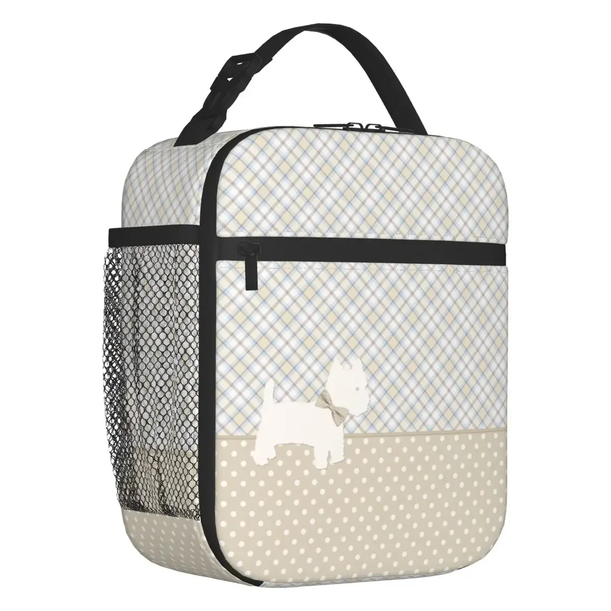 Life Lemons Westie Dog Portable Lunch Boxes Leakproof West Highland White Terrier Cooler Thermal Food Insulated Lunch Bag Kids