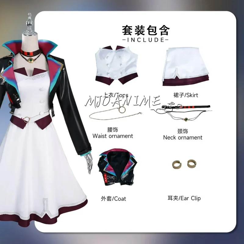 В наличии Collab Series: Game LOL Arcane S2 Powder Jinx Косплей AU Вечернее танцевальное платье Костюм на Хэллоуин