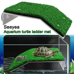 Turtle Basking Platform Simulation Turf Climbing Turtle Drying Table Aquarium Accessories Decoration