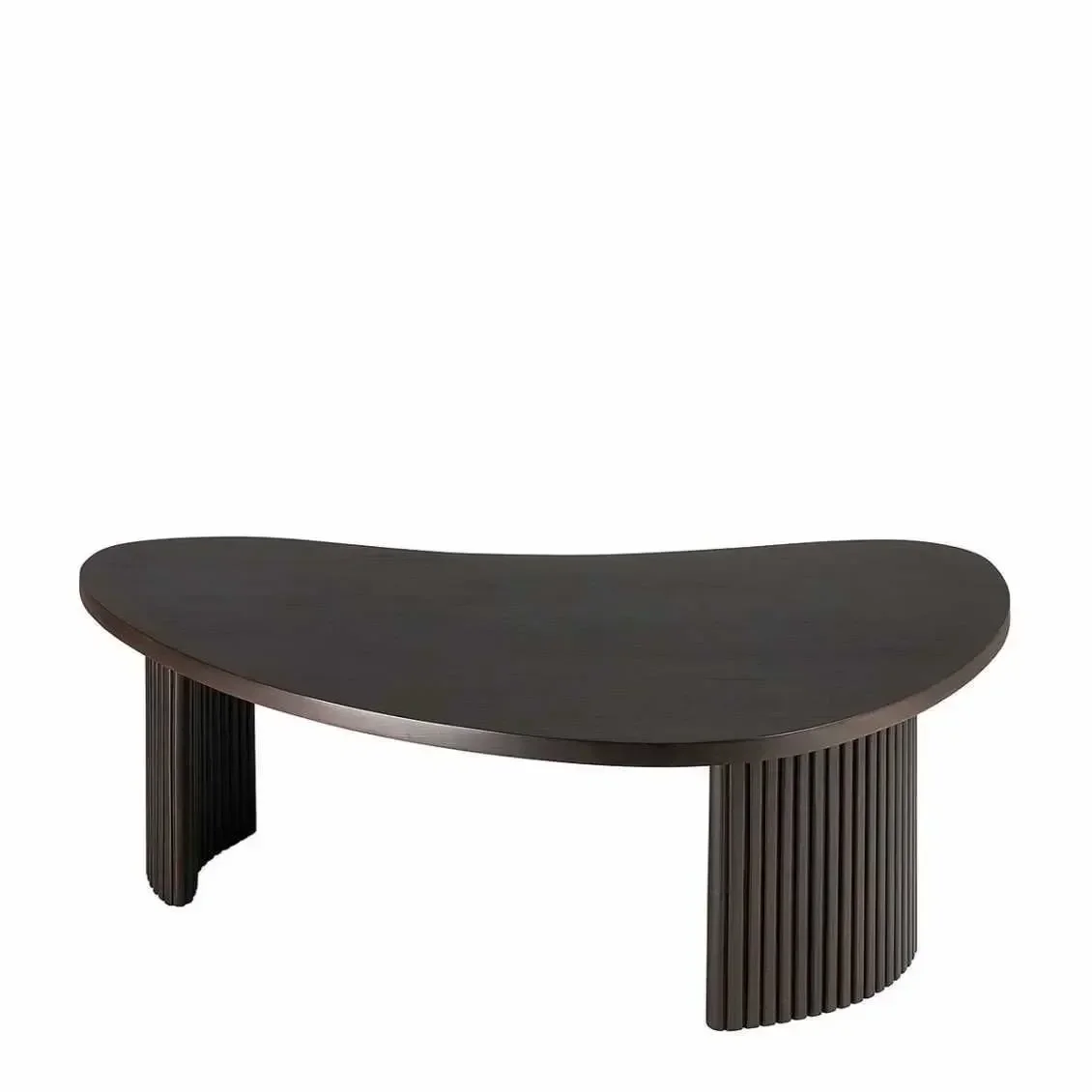Silent Wind Crescent Design Tea Table Homestay Network Red Creative Irregular Tea Table Office Black  Combination