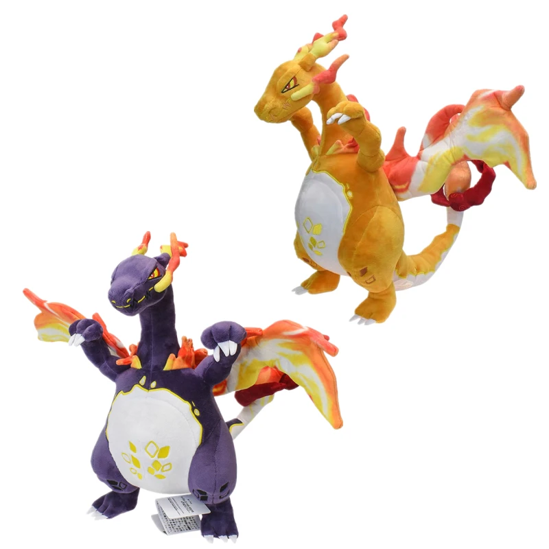 

38cm Shiny Pokemon Doll Dynamax Charizard Plush Toy Pocket Monster Movable Stuffed Japanese Anime Xmas Gift