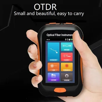 Mini OTDR NK2800 Aktive Faser 1550 nm Glasfaser-Reflektometer VFL OLS OPM Ereigniskarte 20 dB 80 km Glasfaserkabel Ethernet-Tester