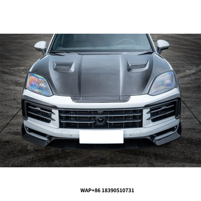 High Quality Dry Carbon Fiber Auto Parts for Po r s- che2024 Upgrade MSY Perfect Fitment Body Kits Engine Hood Car Bumpers