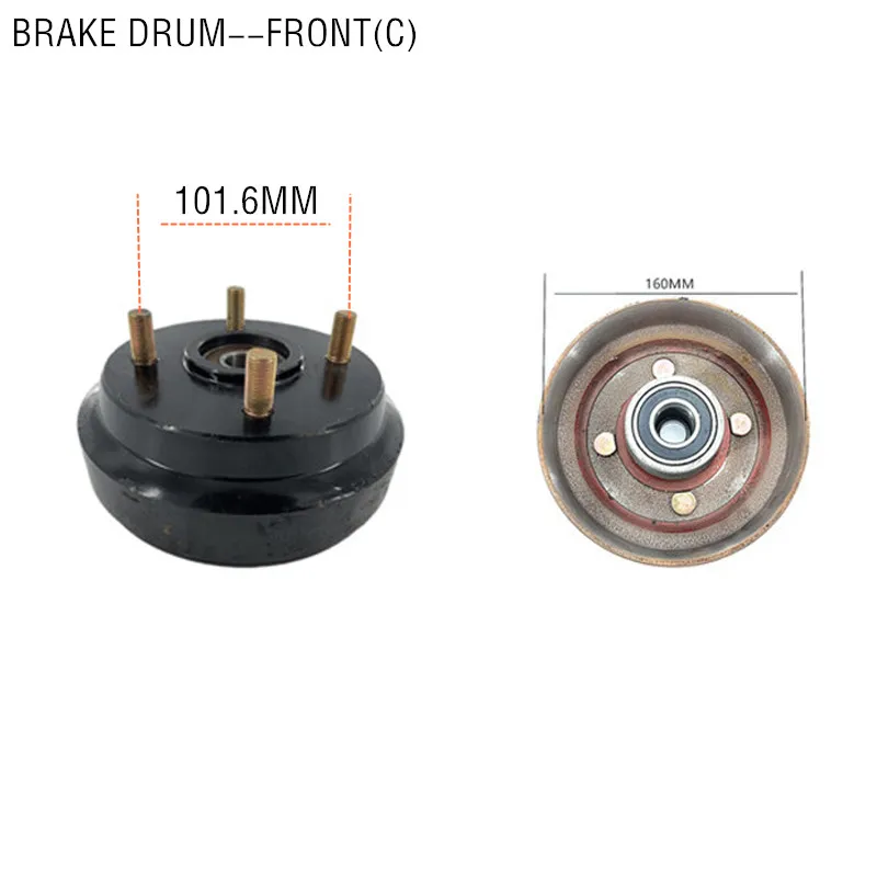 Bomba de freno eléctrica para carrito de golf, pastillas de freno, batería de cuatro ruedas, coche turístico, zapatos de cuero