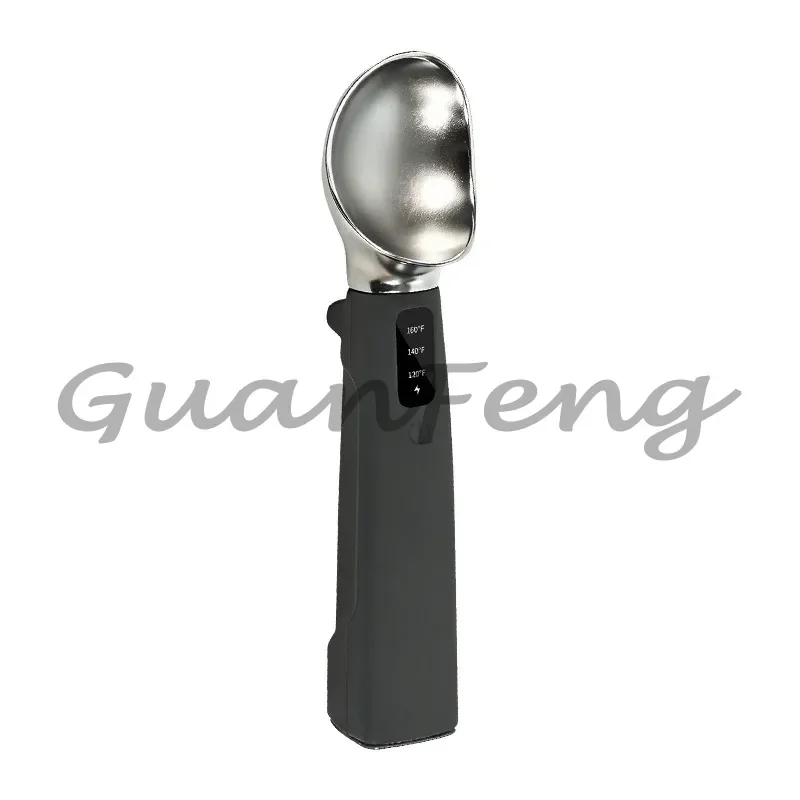 Temperature Control Electric Heating Ice Cream Scoop, Heated Ice Cream Ball Spoon, Easy Release Ice Cream Making Tool