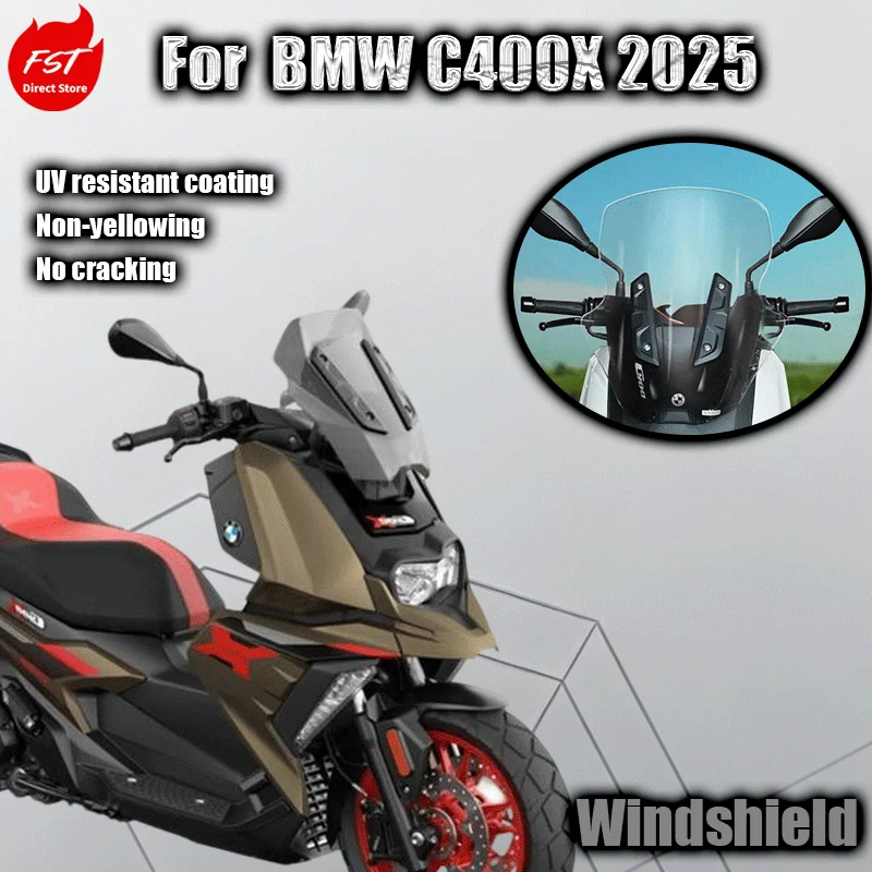 

For BMW C400X windshield modification and heightening 2025 C400X windshield accessories