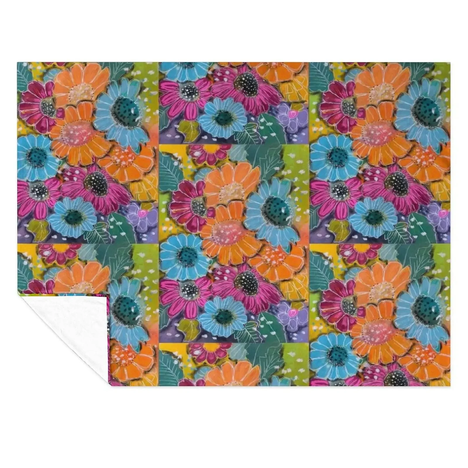 

Many Daisyas Throw Blanket Retros Thermal Furry Hairys Blankets