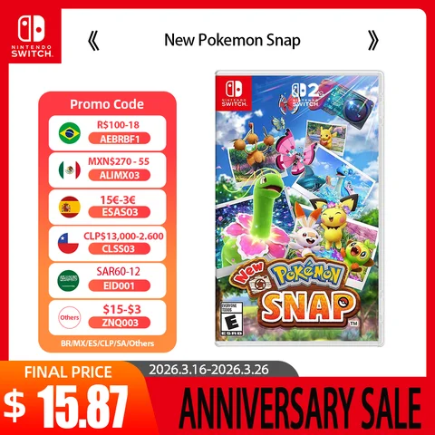 Original New Pokemon Snap Nintendo Switch Game Deals Original Physical Game Card Simulator Game Genre for Switch OLED Lite