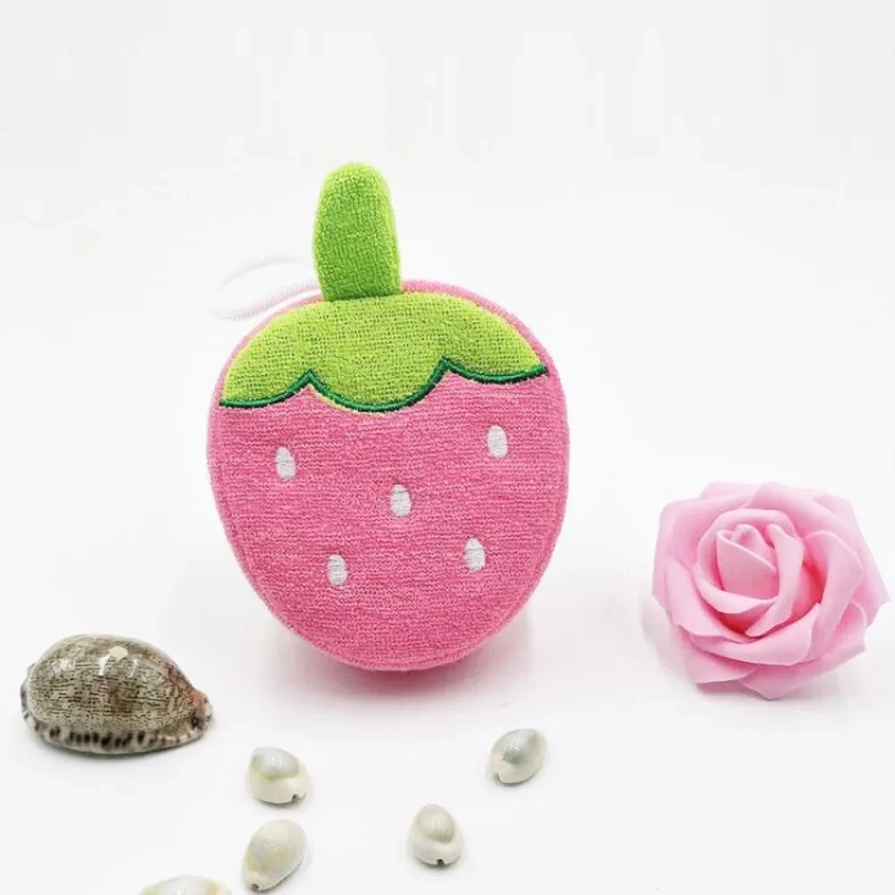 Esponja de baño infantil con formas de animales frutales – Suave para bebé - imagen 3