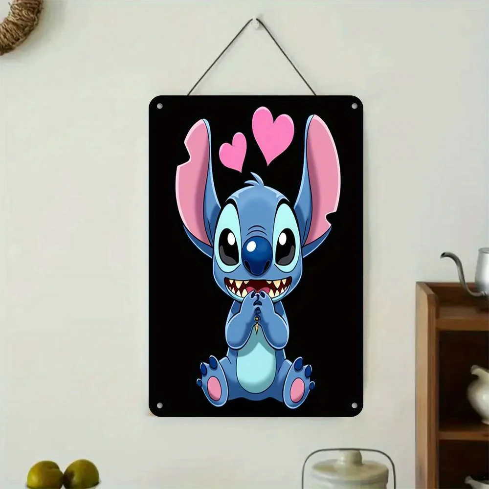 1 قطعة علامة ألومنيوم معدنية غرزة ، 7.87 بوصة * 11.81 بوصة ، تصميم الرسوم المتحركة ، ديكور فني جداري ، ديكور جدار المرآب خمر ، مقهى بار نادي ليف