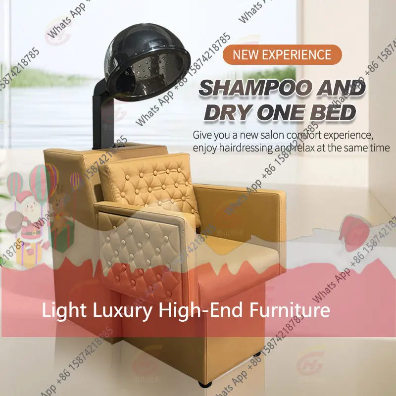 

Q- Simple adjustable heating and cooling temperature with seat removable long tube liftable dryer hair salon barber shop