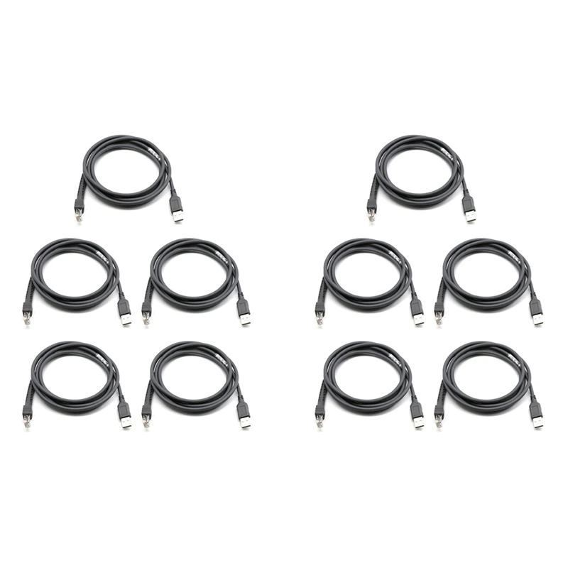 جديد-10X كابل بيانات الماسح الضوئي LS2208 AP LS4208 DS9208 كابل بيانات منفذ USB ماسح الباركود