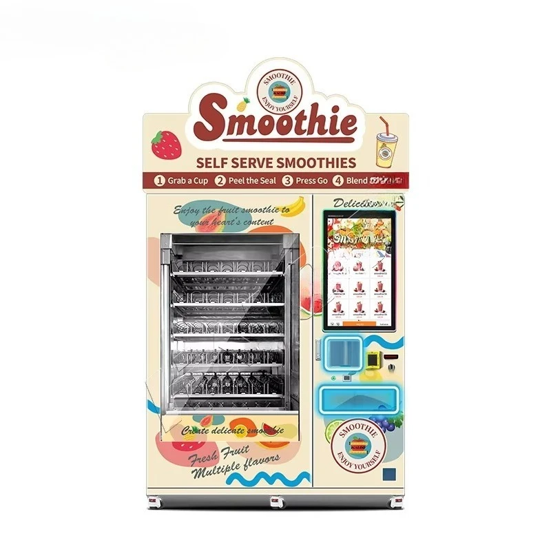 Vegetable and fruit smoothies and frozen beverage smoothies Juice Vending machines