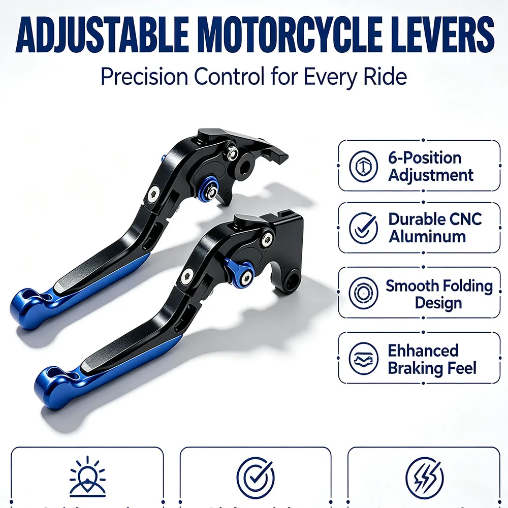 For BMW S1000R 2014 CNC Folding Extendable Brake Clutch Levers Adjustable Handle Set Black Blue Red Gold Orange Green Gray Silve