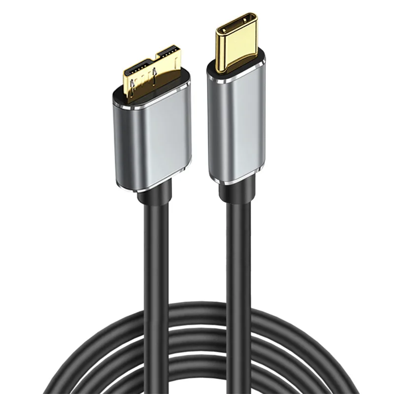 Kabel USB C 3.0 do Micro B 5Gbps 3A Szybki kabel do synchronizacji danych do Macbooka Dysk twardy HDD SSD Obudowa Kabel typu C Micro B Konwerter