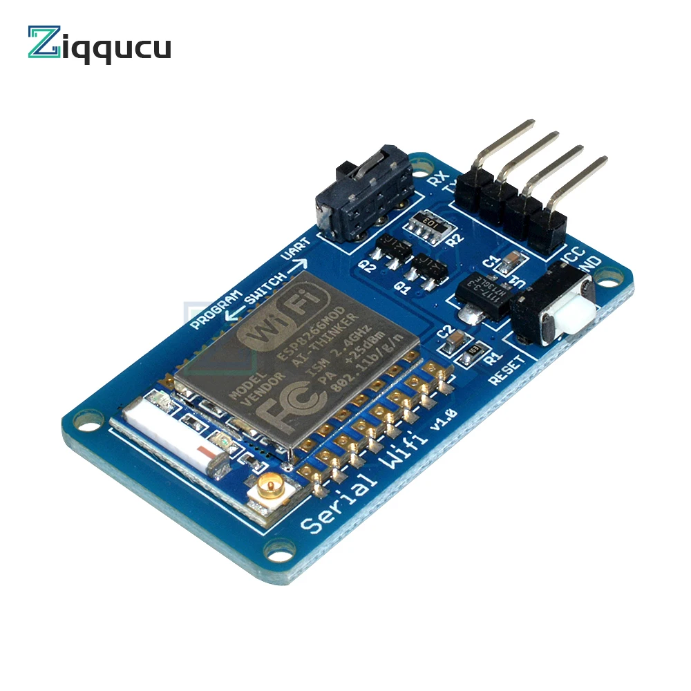 

ESP8266 ESP-07 Serial WiFi Module V1.0 Wireless Adapter with PCB Antenna for IoT DIY Projects