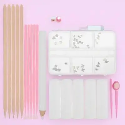 1Set Tooth Rhinestone Kit Crystal Flat Bottom Gems DIY Teeth Decoration Complete Tooth Gems Jewelry Kit for Parties Weddings
