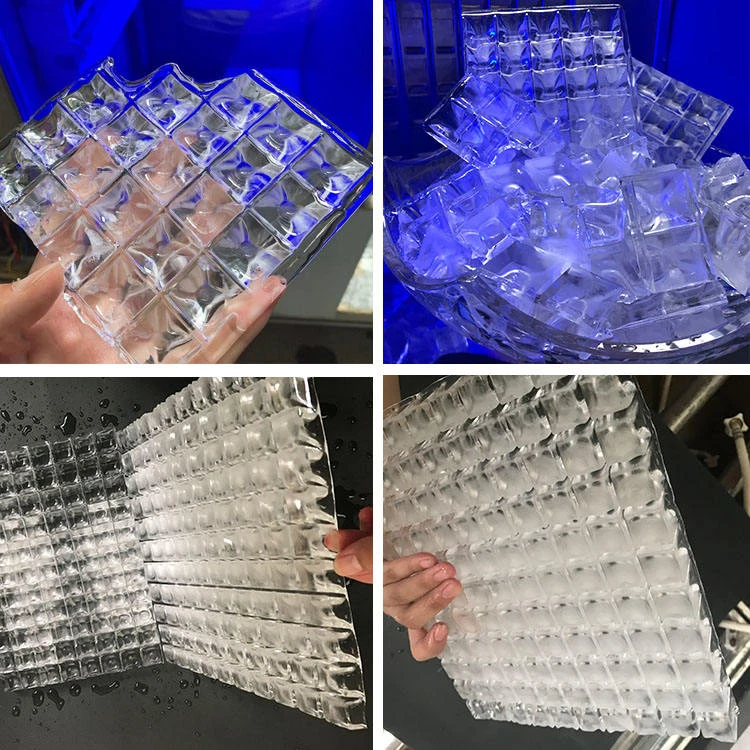 For 1000kg Cube Ice Maker Double Main Computer Cube Ice Machine Big Output Ice Machine