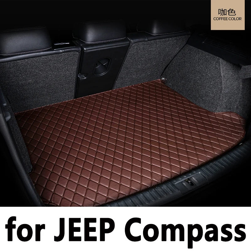 Car Trunk Mat For JEEP Compass 2007-2017 08 09 10 11 12 13 14 15 16 Custom Car Accessories Auto Interior Decoration