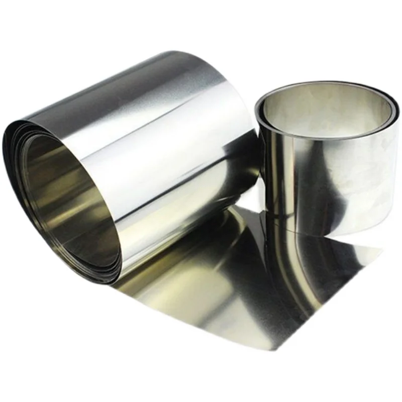 DIY SUS304 Stainless Steel Thin Plate Sheet Foil 0.01mm - 0.20mm X 100mm X 1000mm Flat Plate Roll Narrow Strip