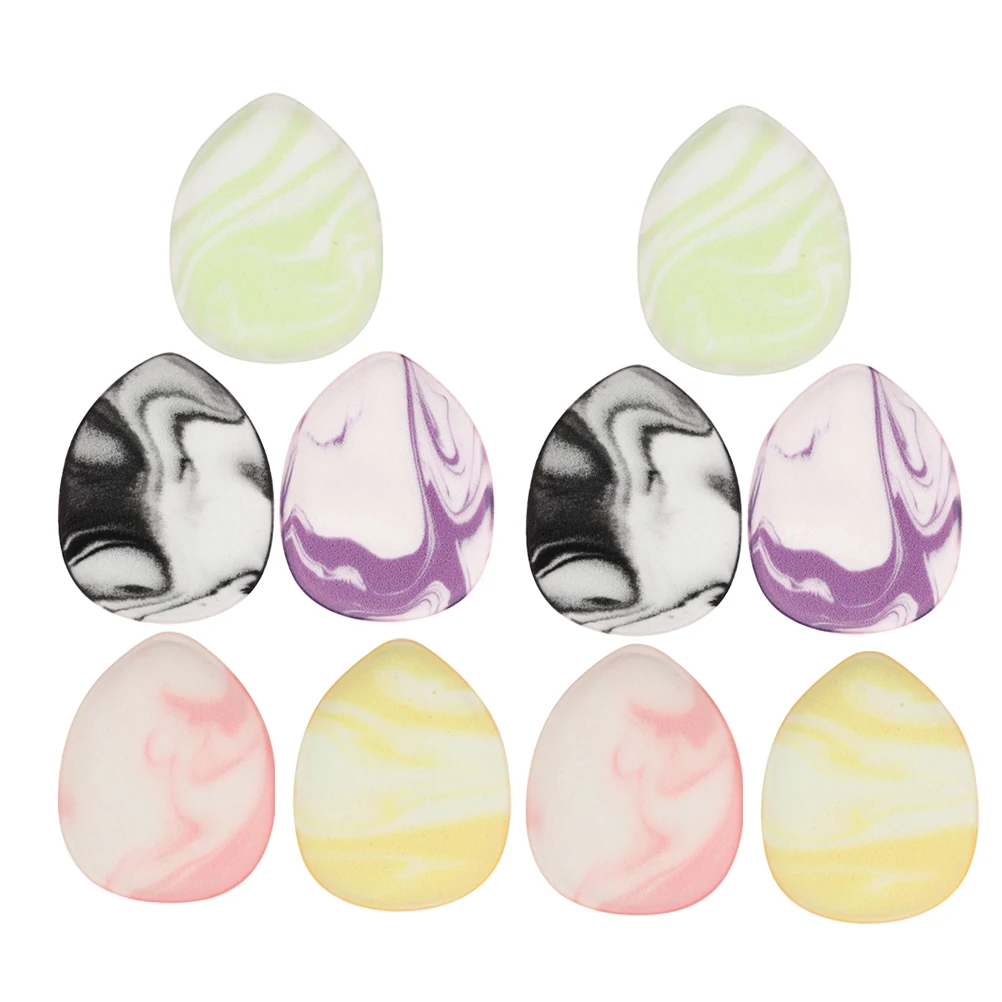 

10pcs Mini Teardrop Powder Puff Soft SkinFriendly Concealer Beauty Tool Dry Wet Use Portable Makeup Sponges Foundation Pads