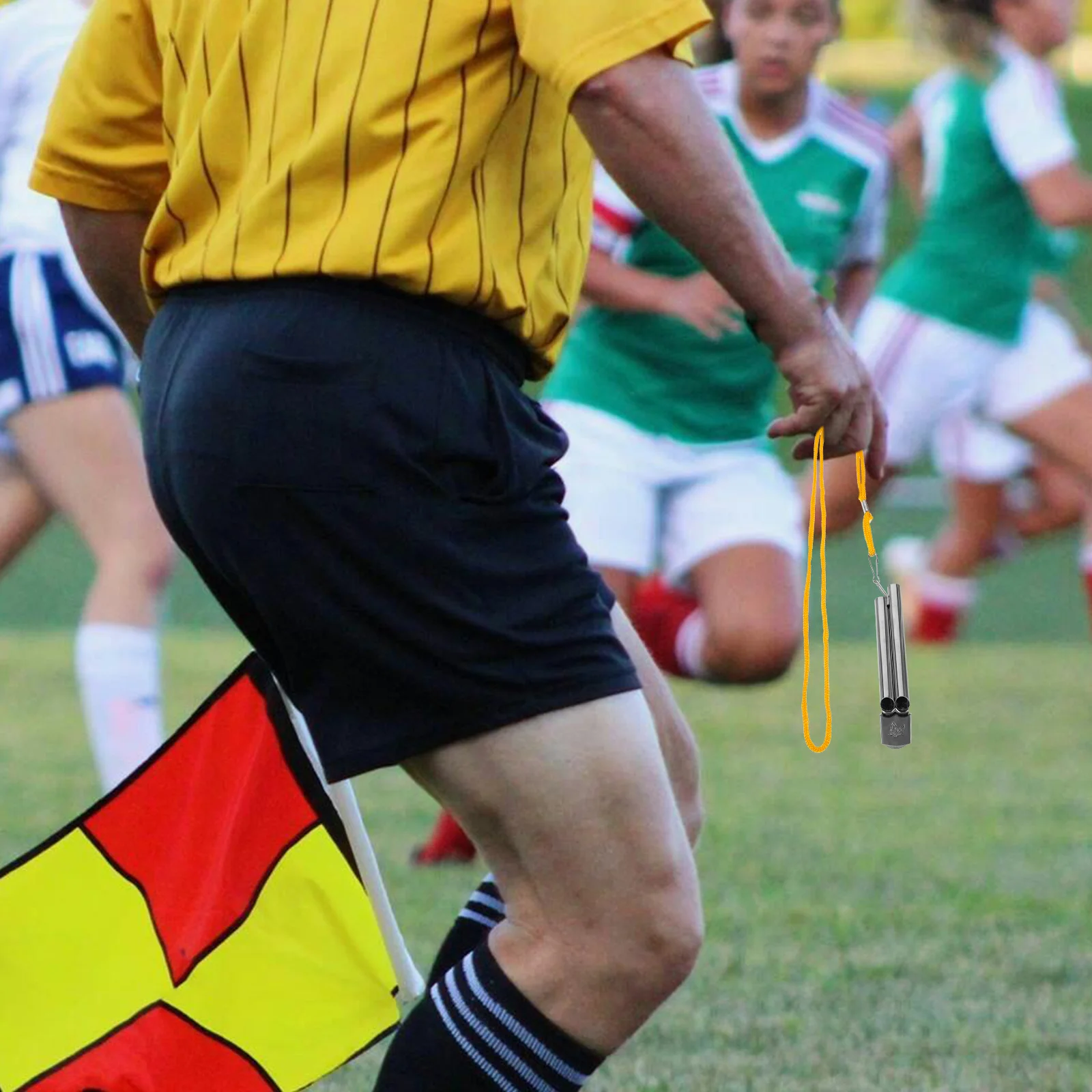 

1Set Double Tone Whistle Stainless Steel Loud Referee Survival Sports Outdoor Safety Pendant for Hiking Camping Coaches