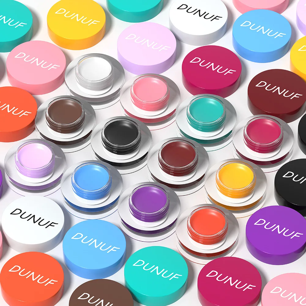 12 colores Color facial sombra de ojos multiusos crema para teñir cejas pintura mate Universal de larga duración
