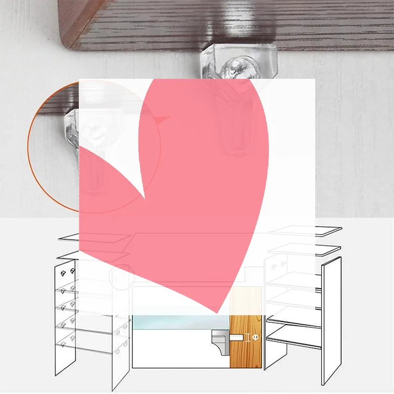 100Pcs Shelf Support Pegs Plastic Laminate Support Studs Cabinet Wardrobe Shelf Holder Pins Glass Plate Furniture Bracket Peg