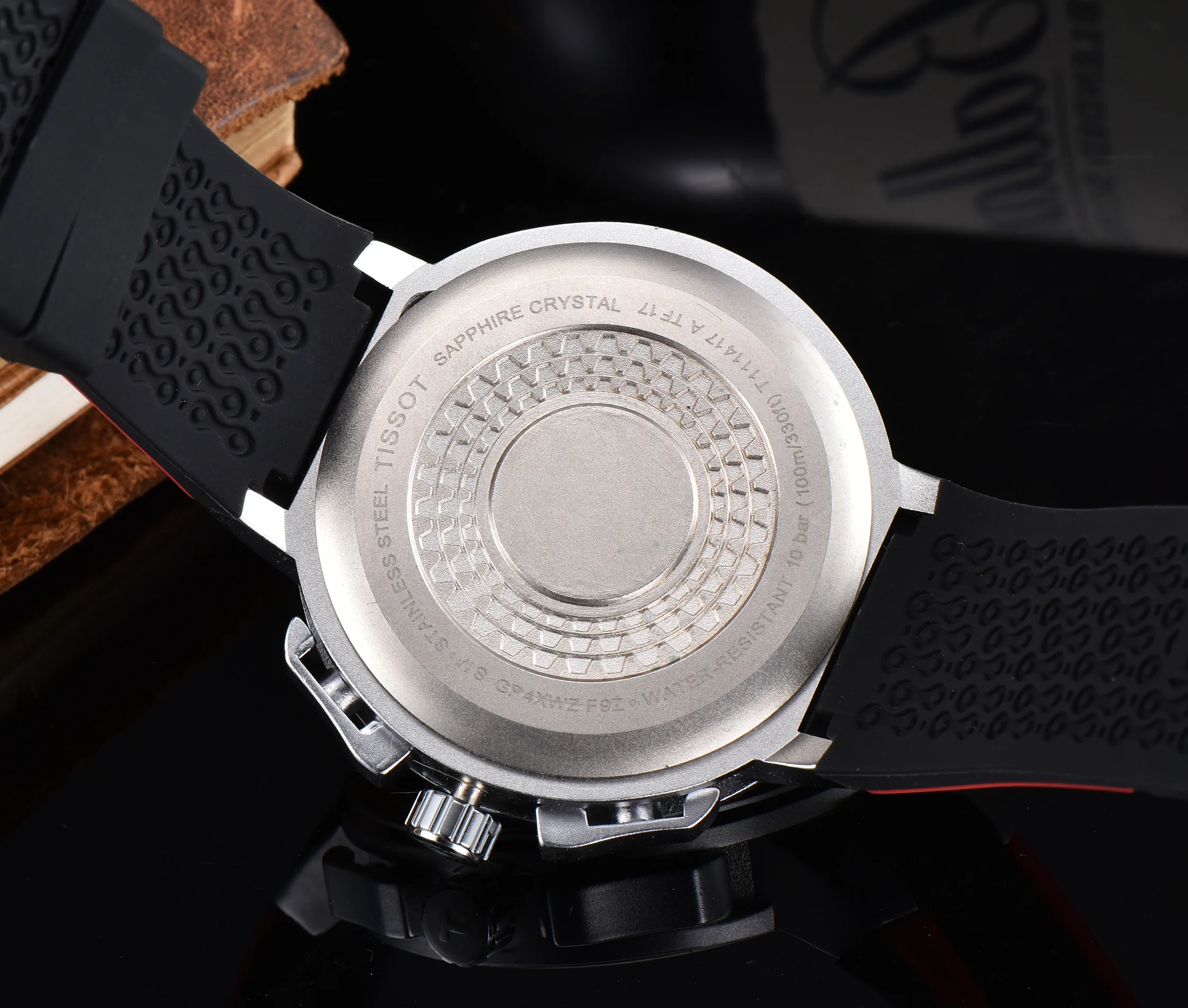 Luxury brand rubber strap Fashion casual men's and women's quartz movement watch waterproof business sapphire mirror