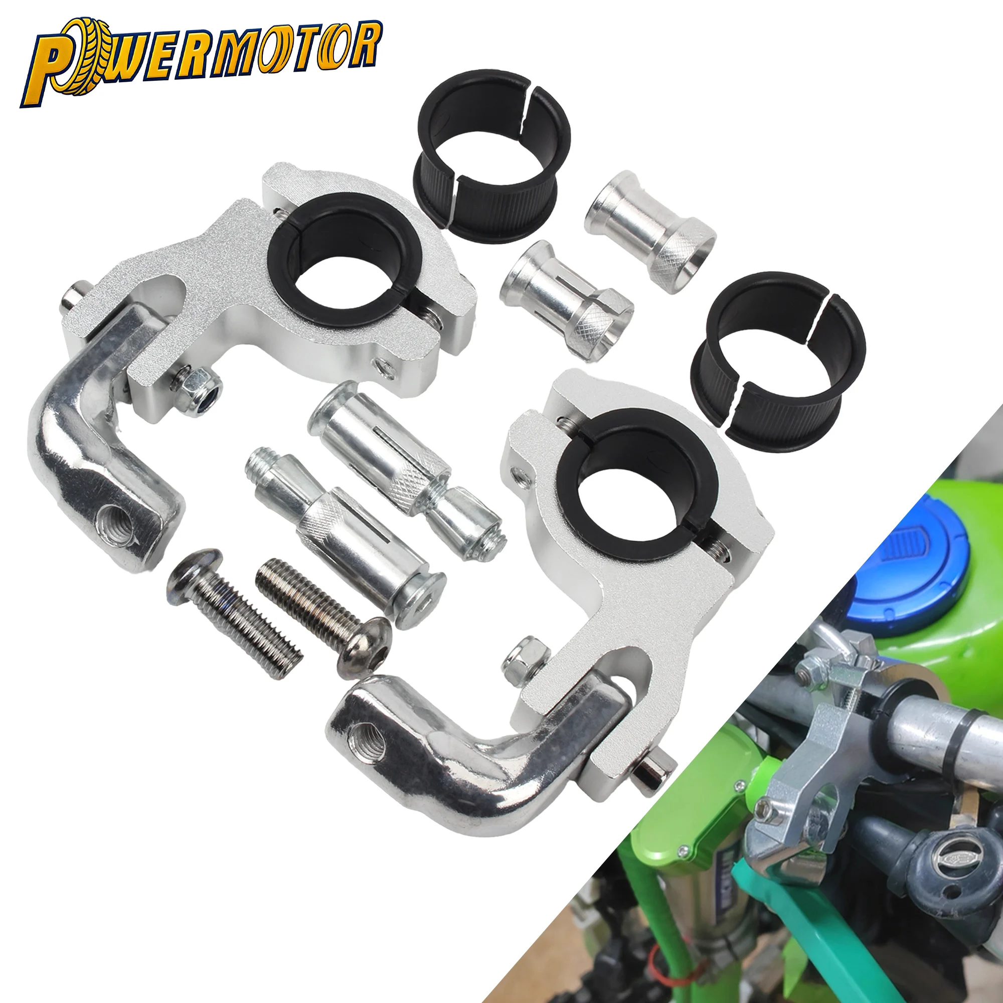 

22mm 28mm Motorcycle Handlebar Hand Guard Clamps Mount Kit Aluminum Bracket For ATV Quad Motorcoss Dirt Bike Handguard Parts