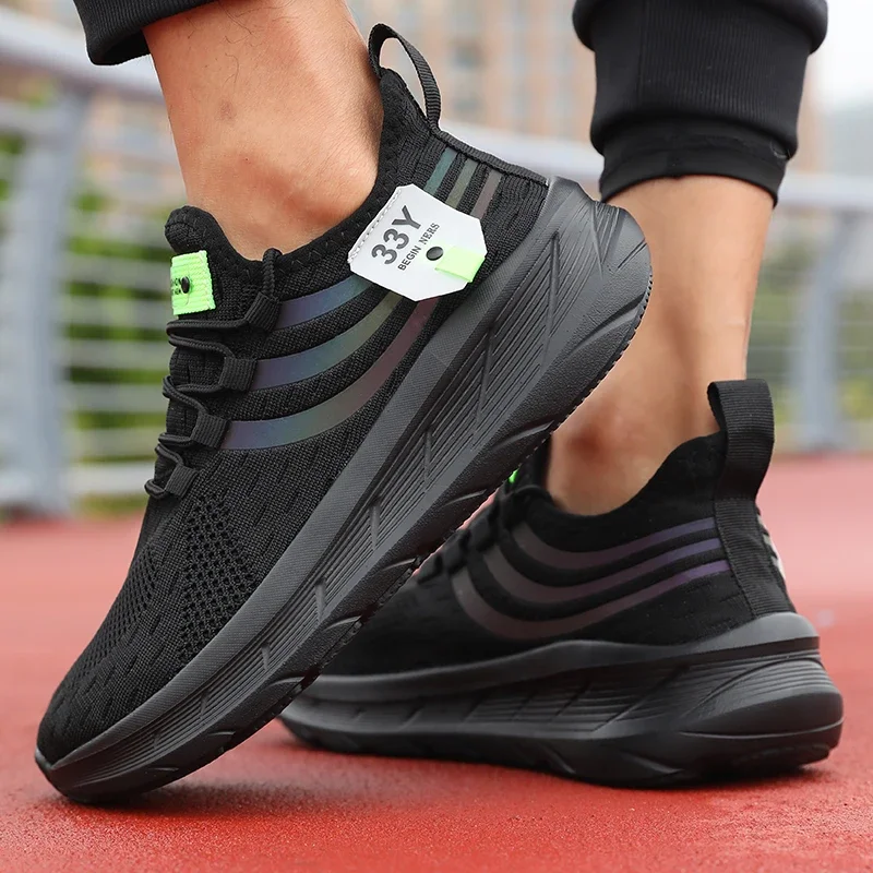 Herren Freizeitschuhe Modische und Atmungsaktive Mesh-Flachschuhe 2026 Vulkanisierte Turnschuhe für Outdoor-Laufen und -Gehen – Detail 15