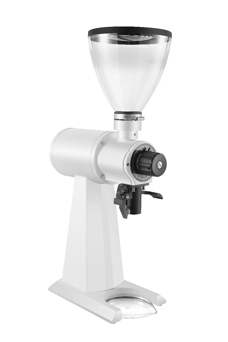 Professional Commercial Electric Coffee Grinder 98mm Titanium Flat Burr for Turkish Coffee Packaging