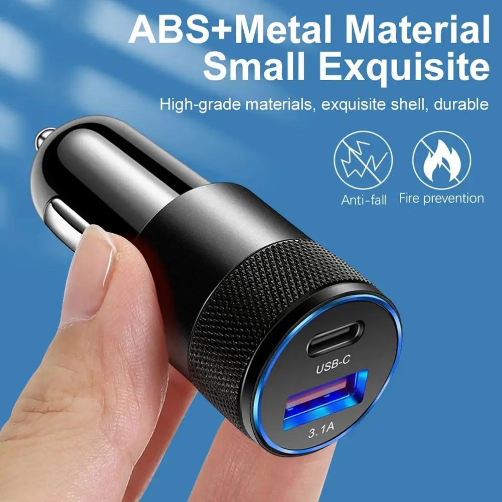 PD USB C Car Charger Quick Charge 4.0 3.0 Fast Charging For All Smartphones For iPhone 14 13 Type C Phone Charger