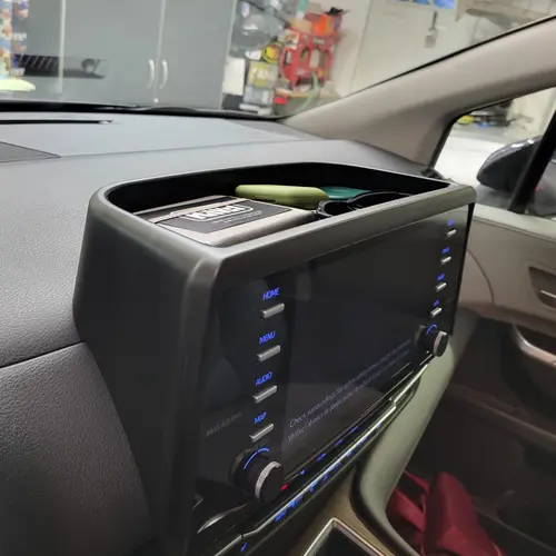 For 2021 2022 2023 2024 Toyota Sienna Center Console Dashboard Tray Storage Car Box Dash Board  Organizer ABS Insert Accessories - Image 3