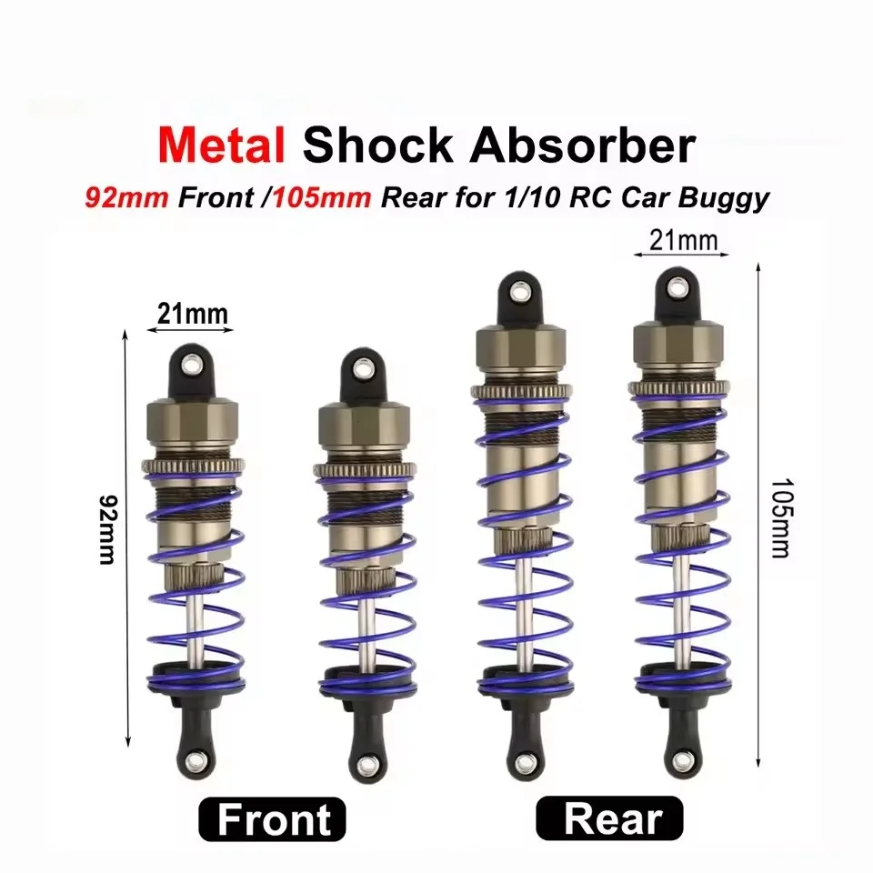 

ZD Racing 1/10 92 мм передний 105 мм задний металлический универсальный амортизатор для 1/10 RC Car Truck