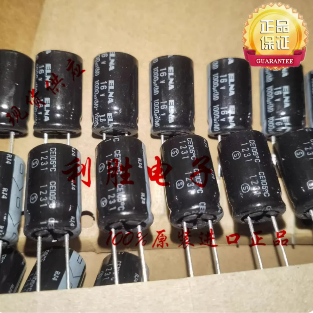 

Конденсатор ELNA 1000 мкФ 16В, Япония, 16V1000UF, 10*16 RJ4, 105 градусов