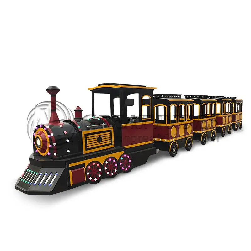 Electric Train Amusement Equipment Scenic Area Mall Amusement Park Sightseeing Ride Train Manufacturerpromote sales